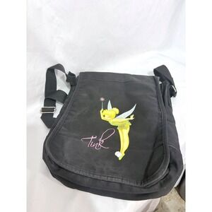 Disney Messenger Bag Tinker Bell Black Graphic Tink DC53253 One Size